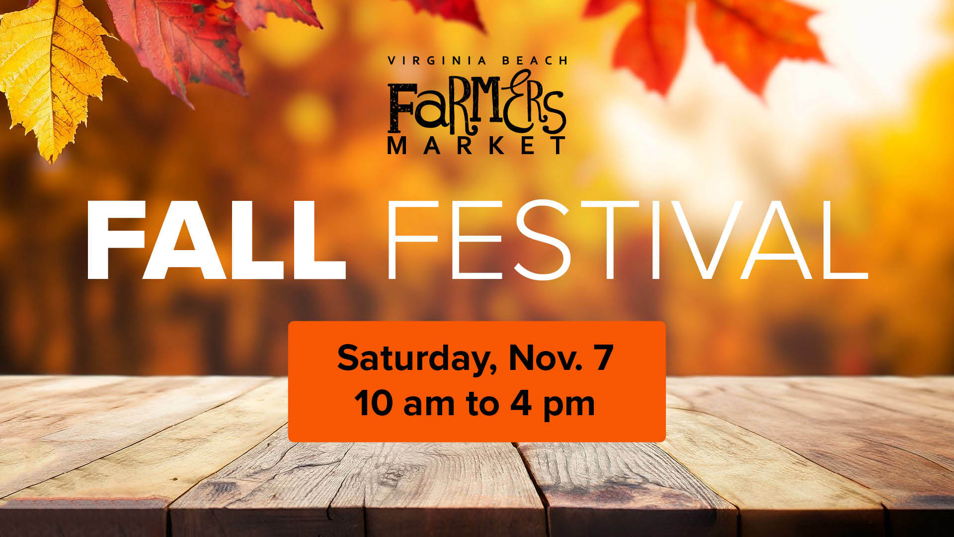 fall festival event information banner