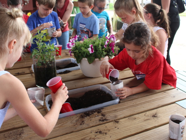 Students Planting