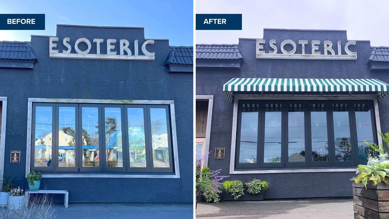 Esoteric Exterior Before and After