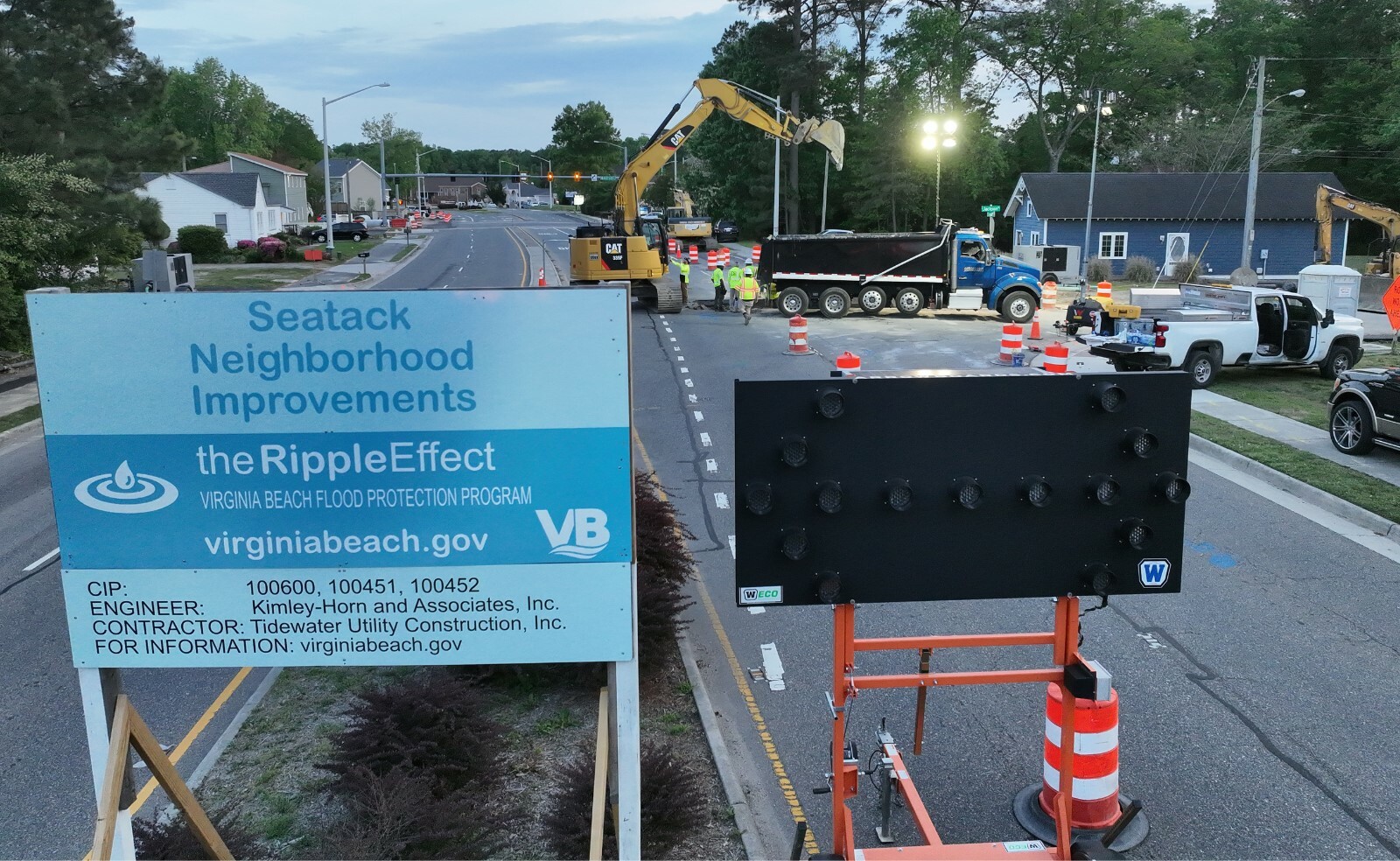 Seatack Neighborhood Improvements construction