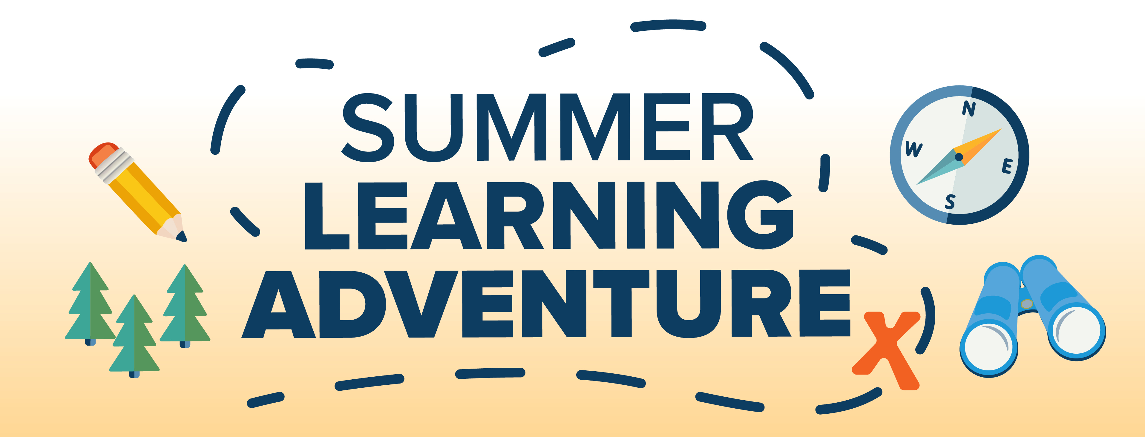 Summer Learning Adventure Banner Graphic