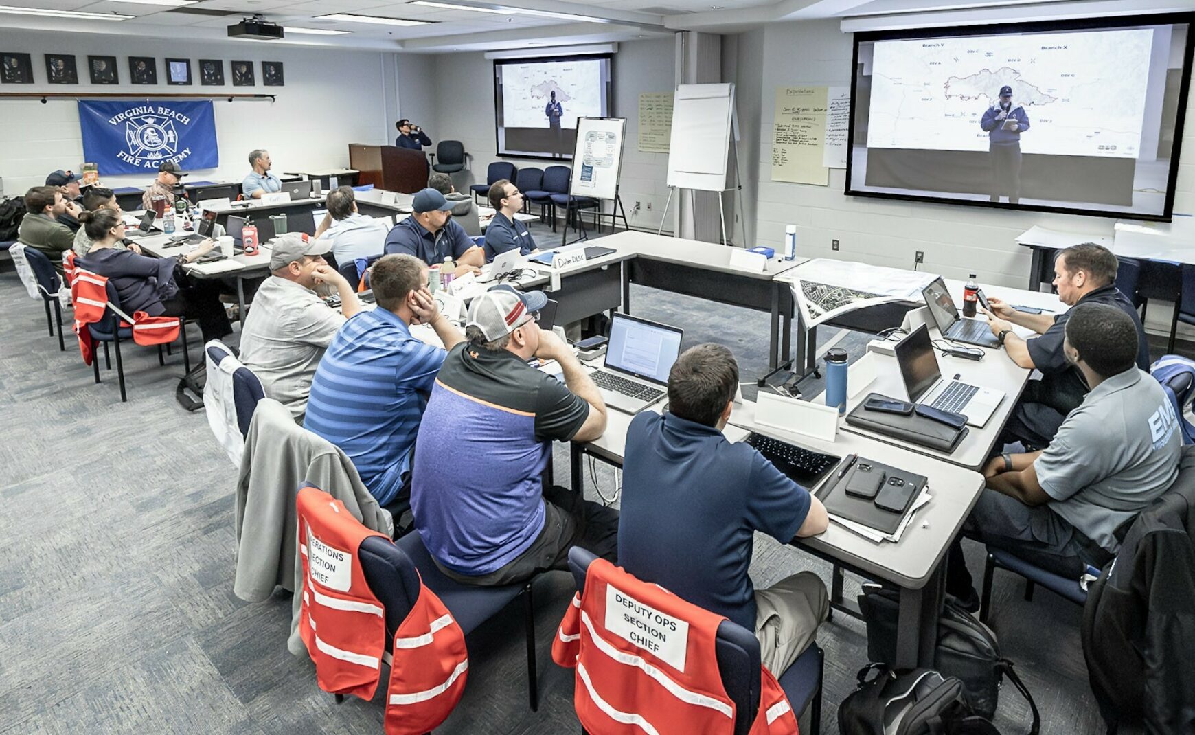 Attendees of Emergency Management training class