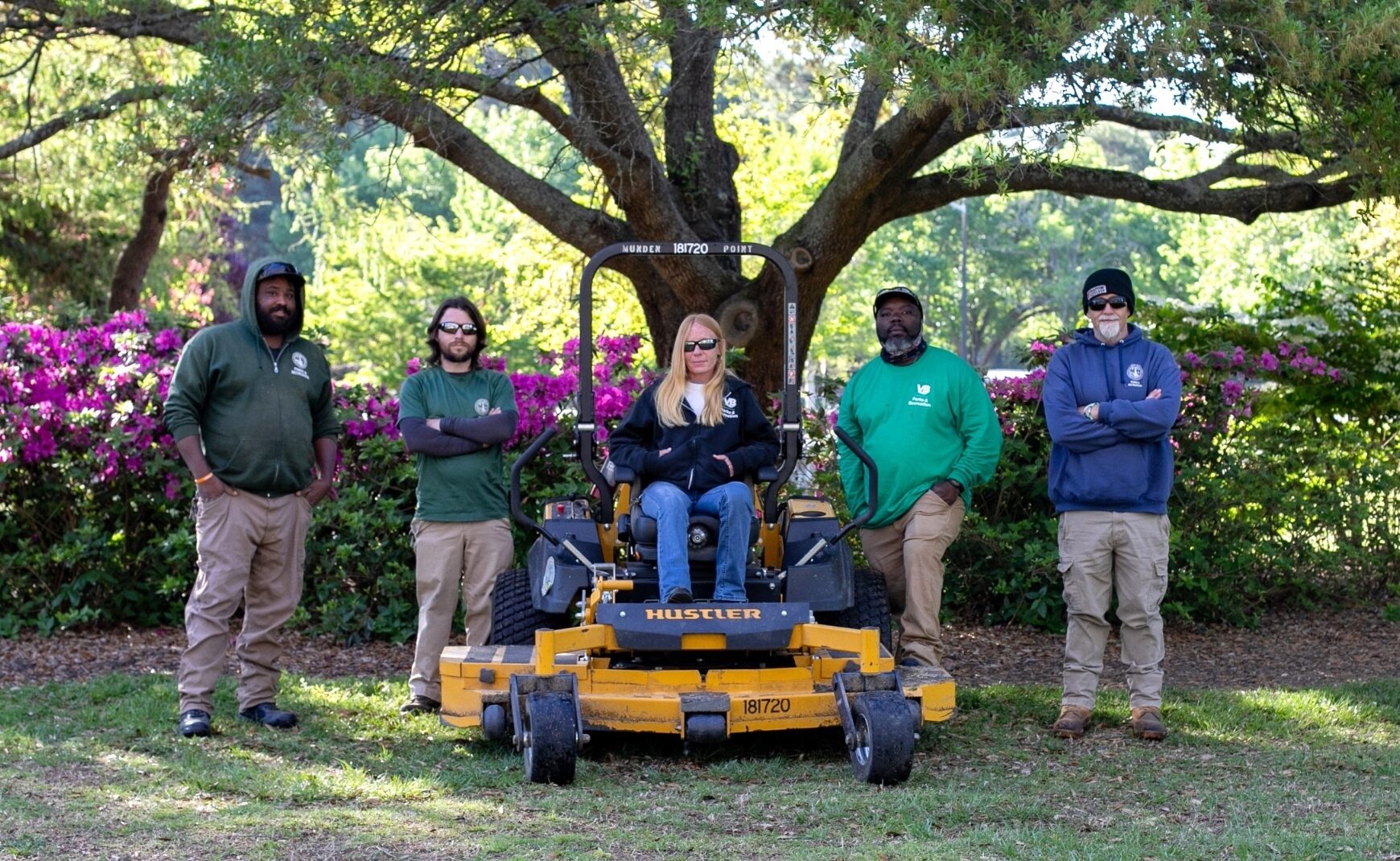 Cherie and landscaping team
