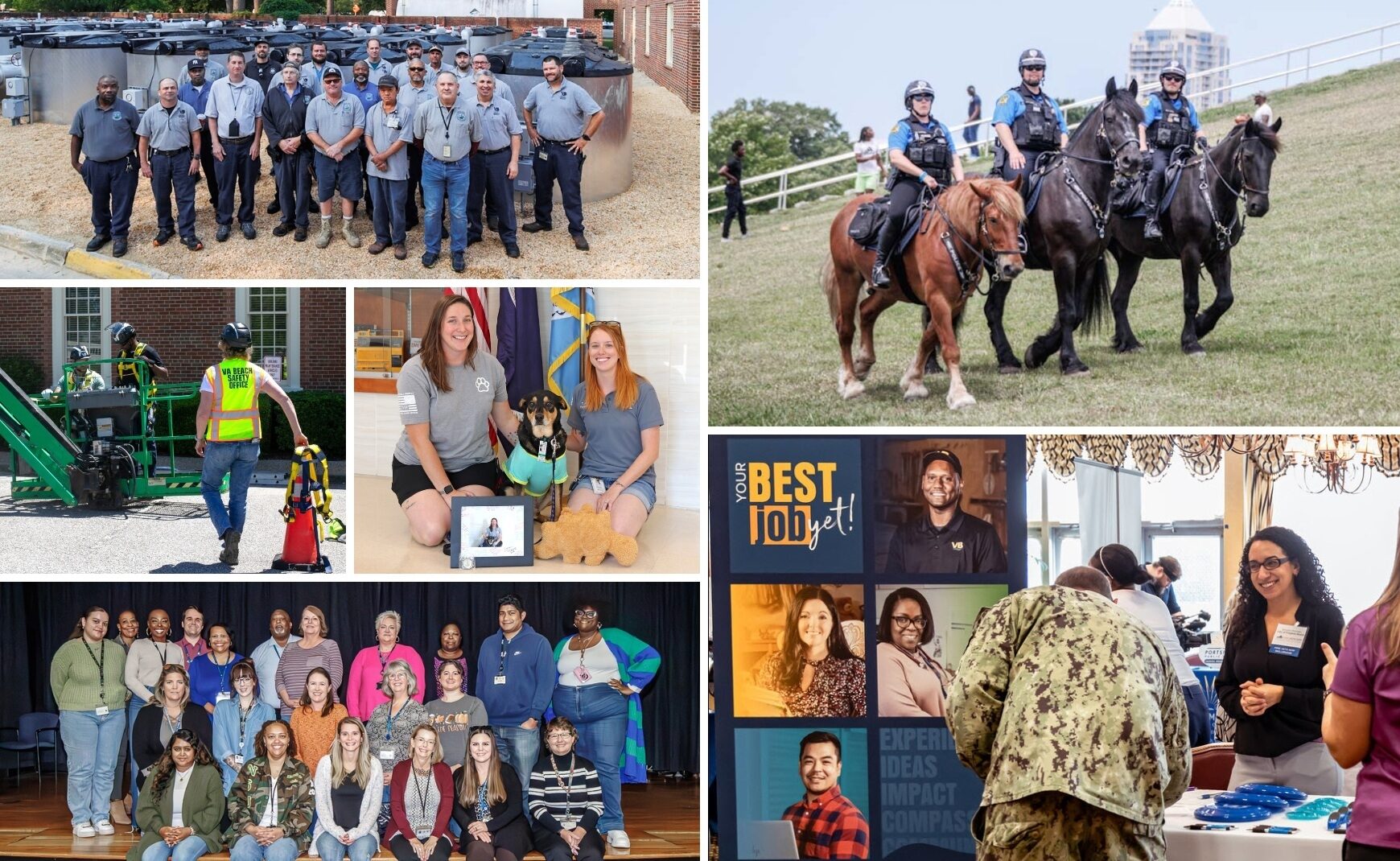 City employees Labor Day 2025 collage