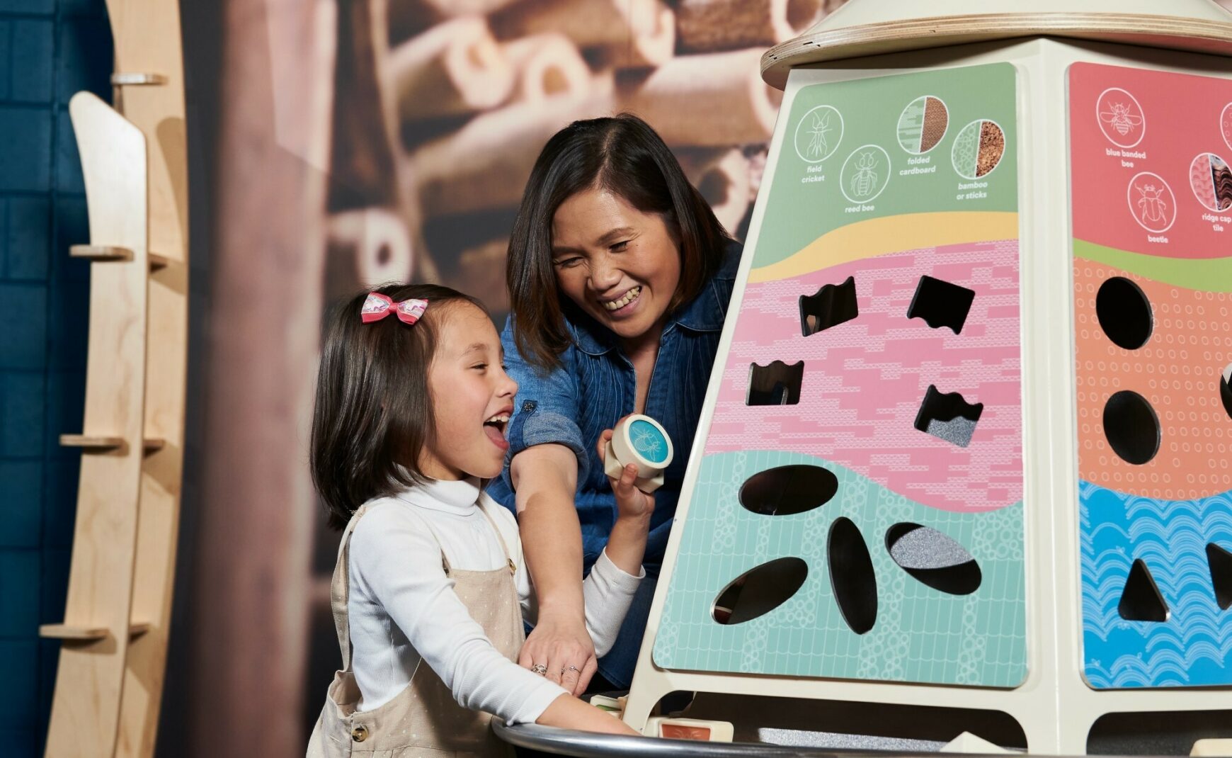 Mother Daughter at Earth Matters at Aquarium