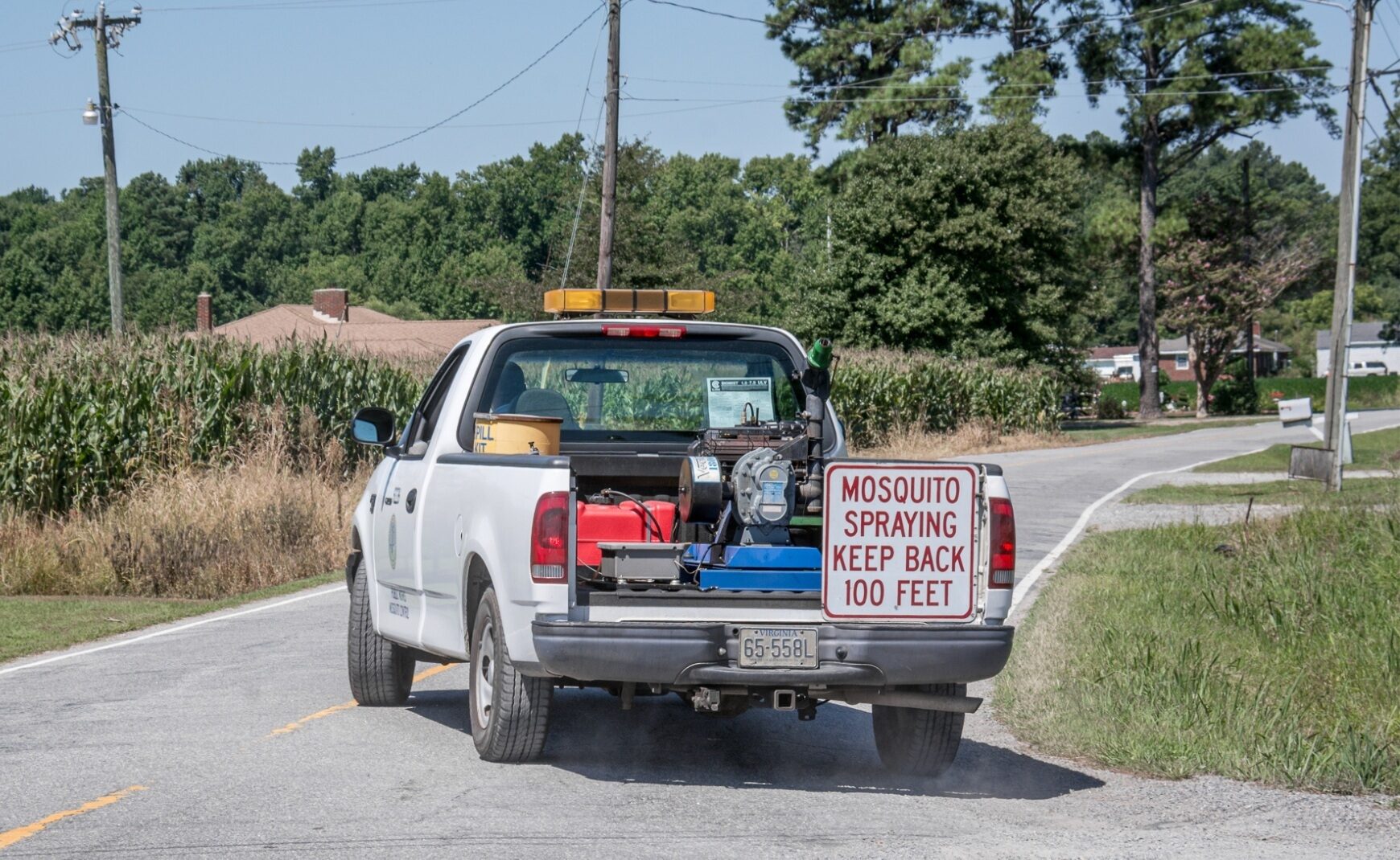 Public Works Mosquito Spraying Truck