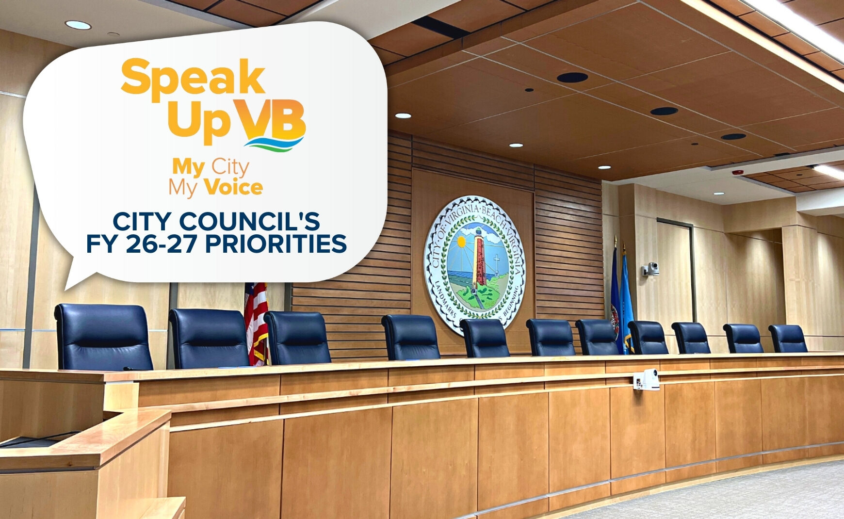 Virginia Beach Council Dais Speak Up VB City Council Priorities