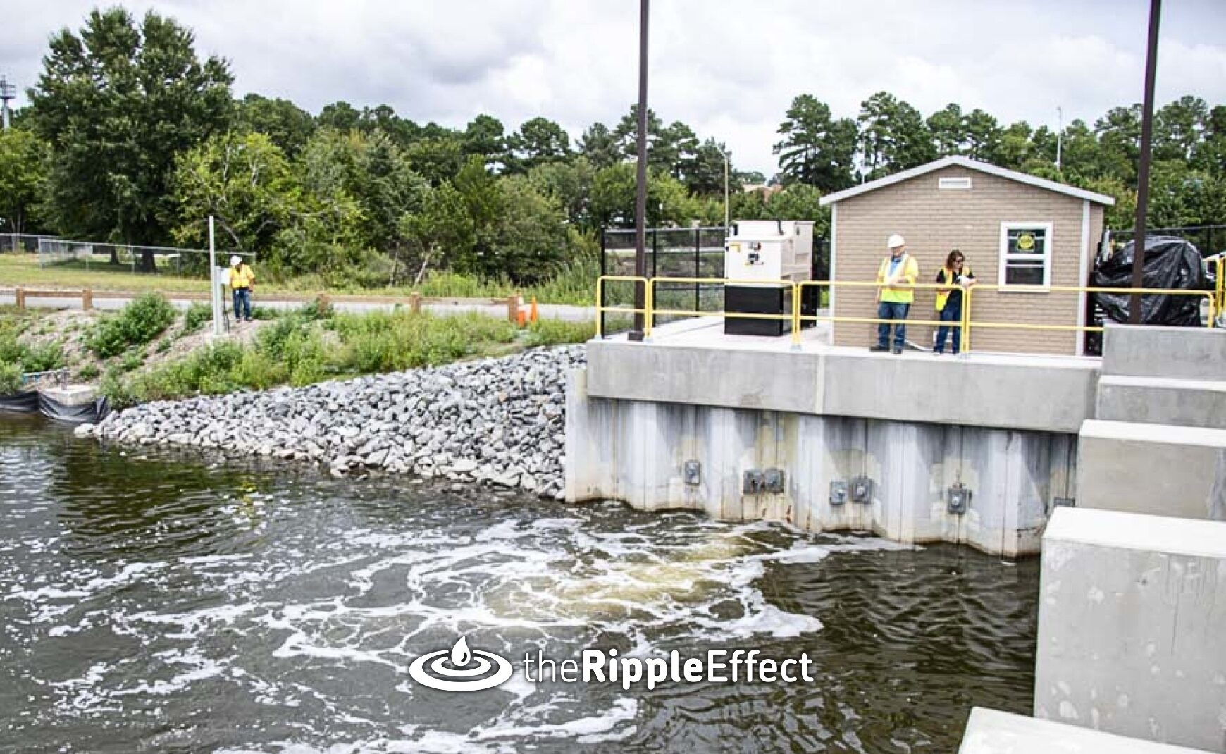Windsor Woods Tide Gate near future site of Windsor Woods Pump Station