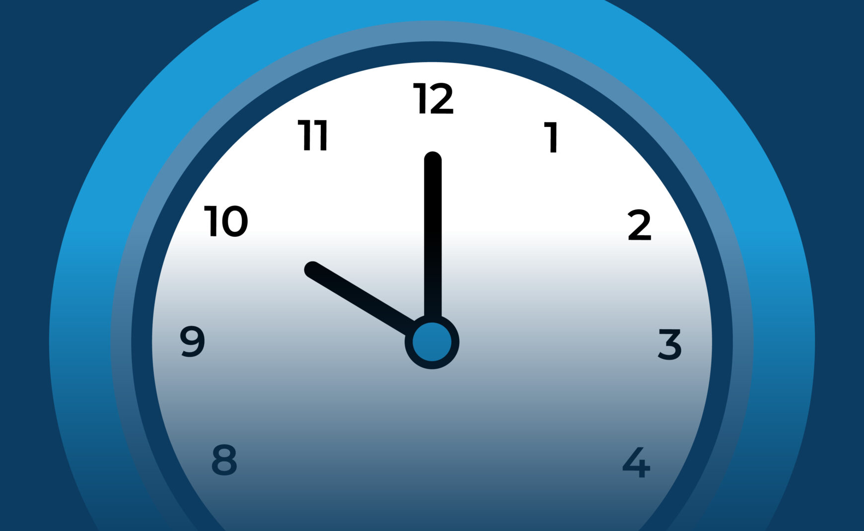 Clock showing 10 oclock