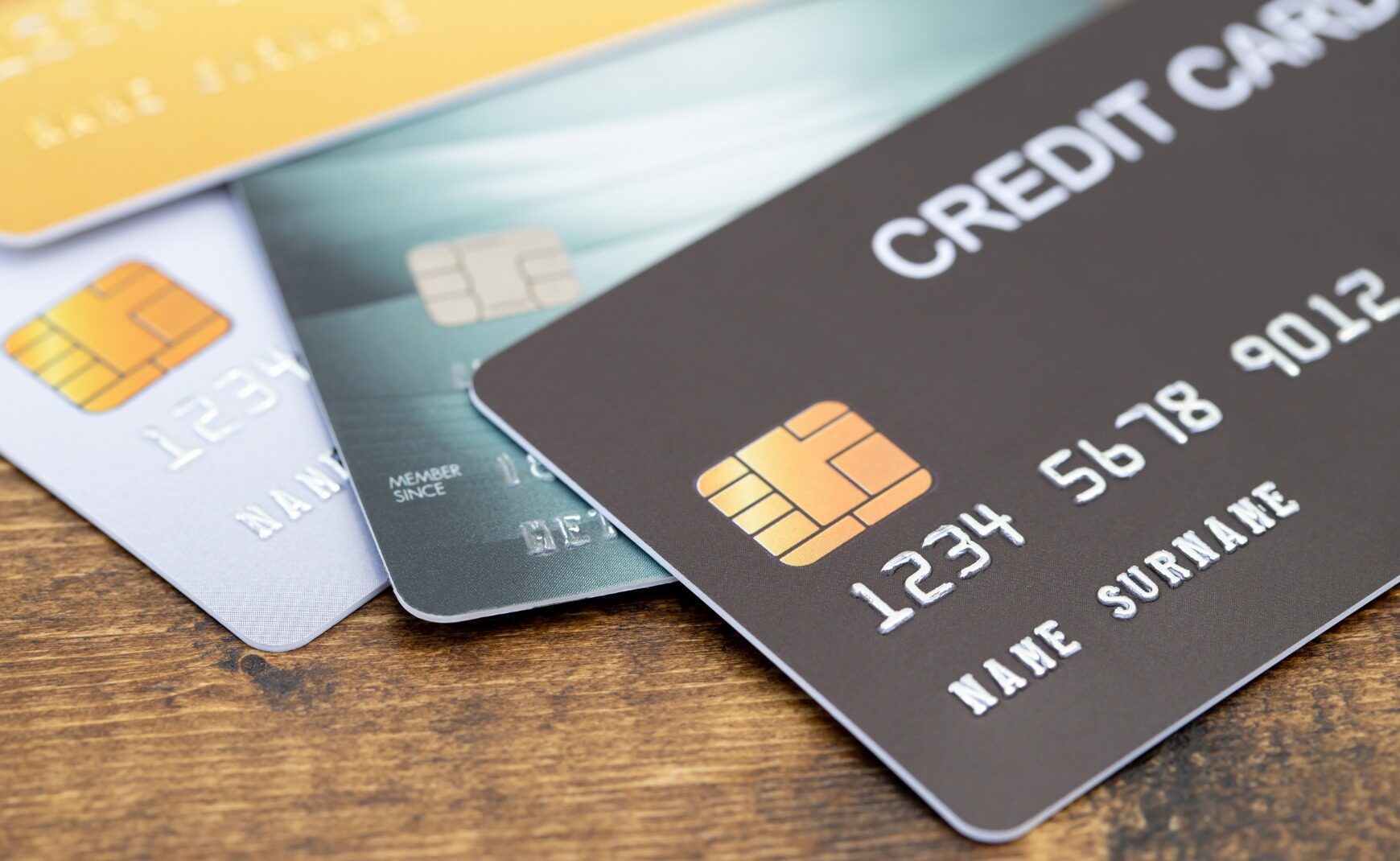 Four credit cards