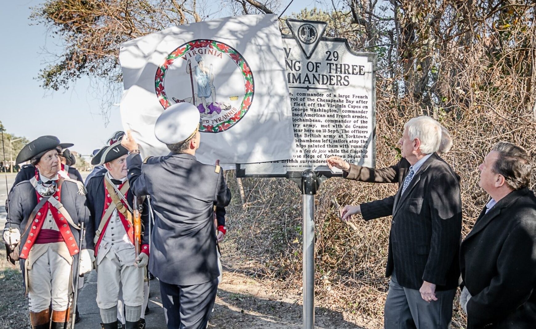 Unveiling of historical highway marker