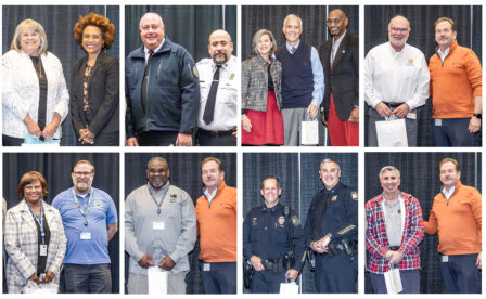 Collage of 2025 service awards recipients