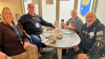 Dr Agnetti and Peer Support Team members