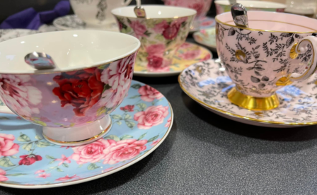 Floral Tea Cups for Spring Tea Events at VB History Museums