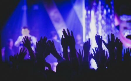 Hands in the air at a concert
