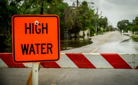 High water sign