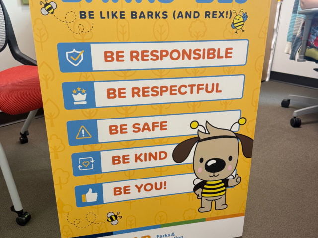 Barks and Rec Bes sign