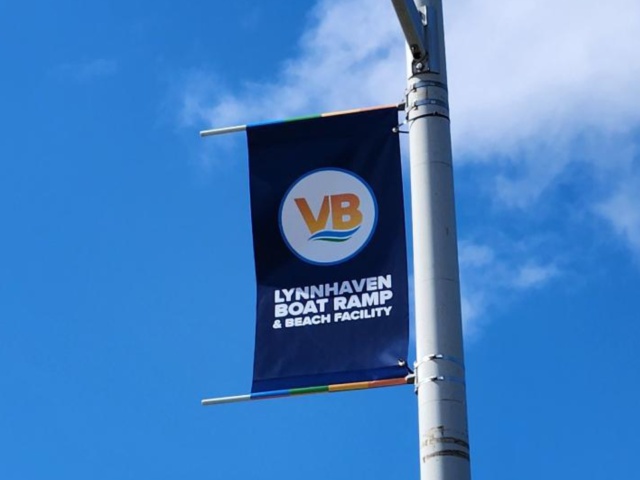 Lynnhaven Boat Ramp vertical flag