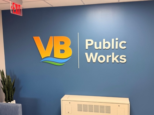 Public Works wall sign