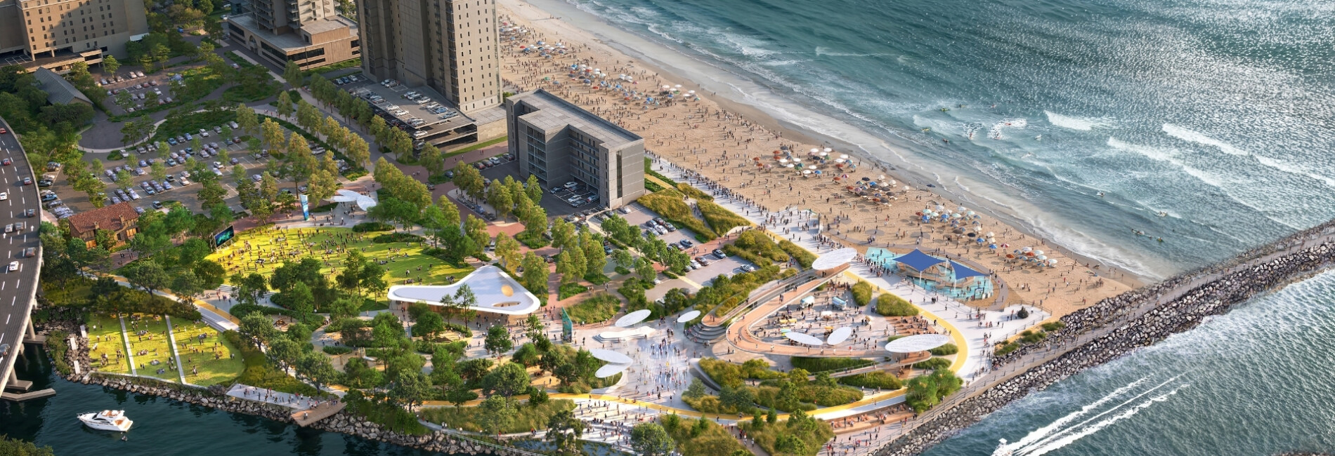 Rudee Park aerial rendering