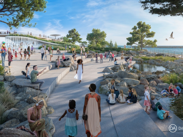 Rudee Park Inlet Steps rendering