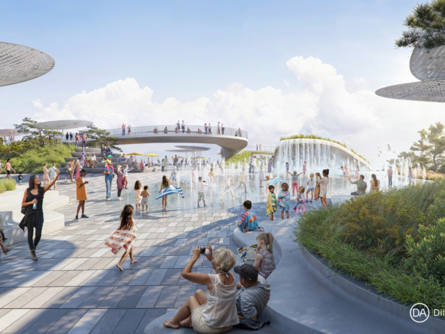 Rudee Park Water Plaza rendering