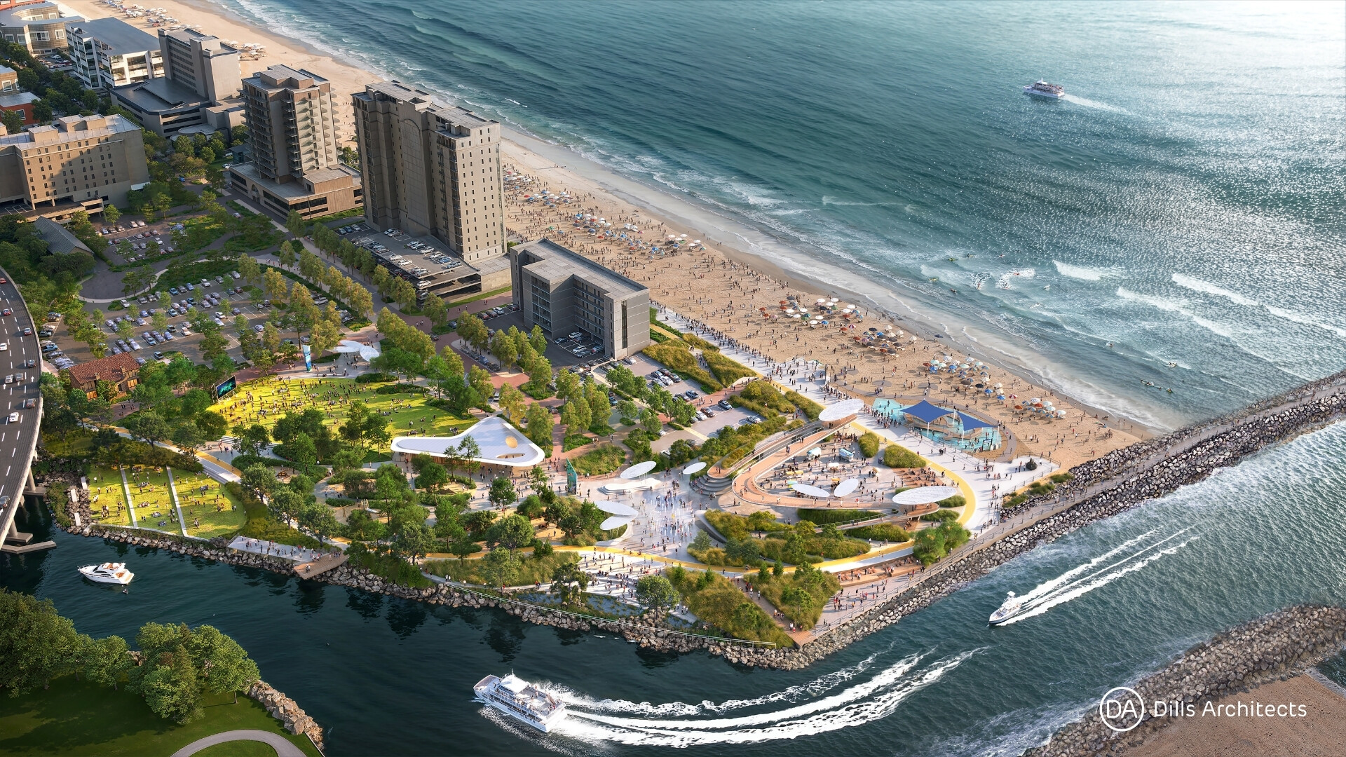 Rudee Park aerial rendering