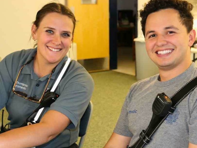 EMS providers were able to relax during the cookout at R8 celebrating EMS Week