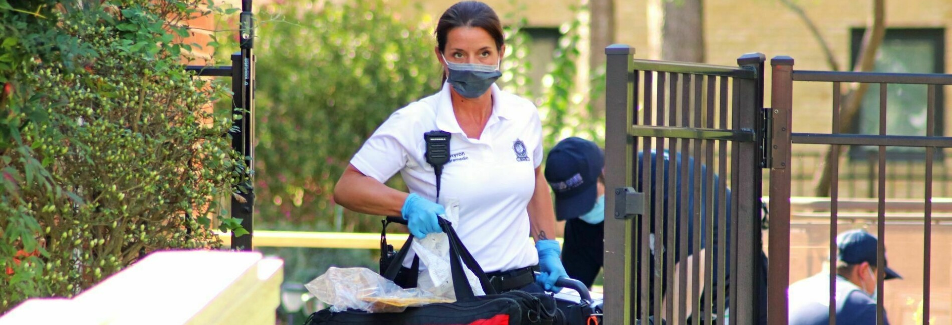 Paramedic Carrying Supplies