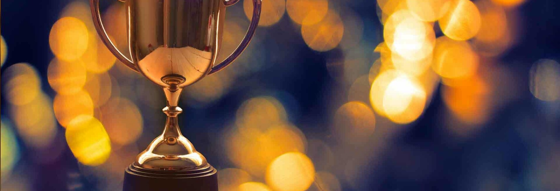 Trophy on Wooden Table