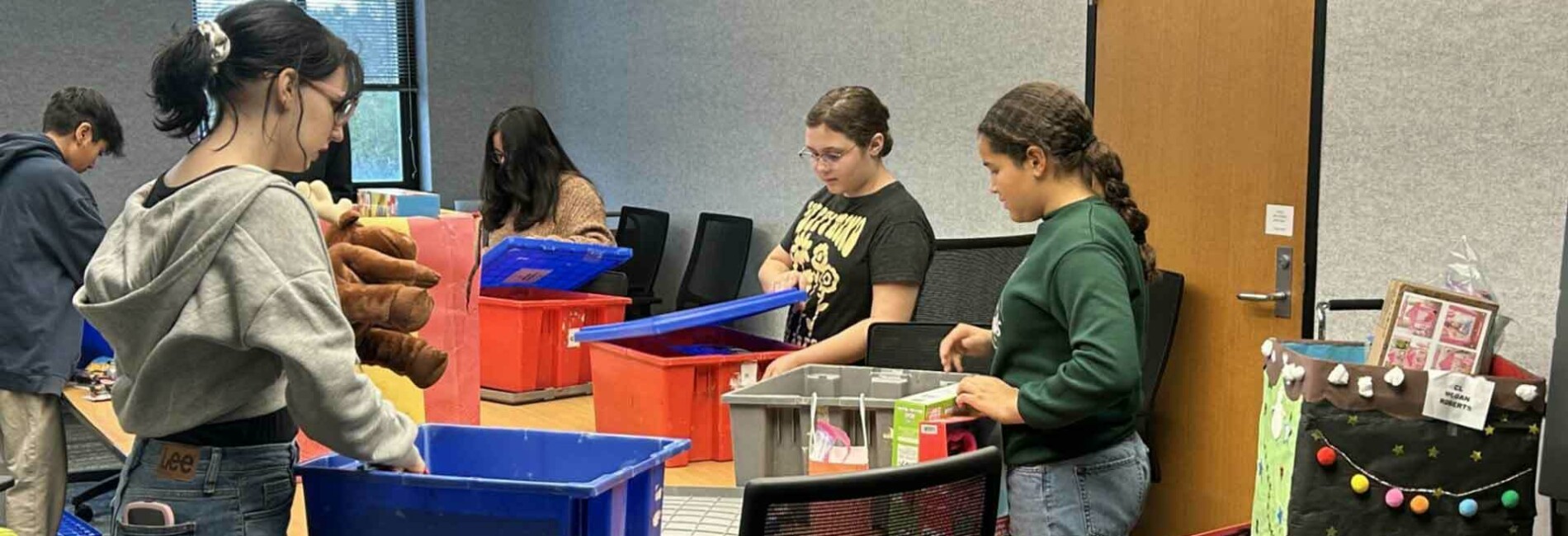 Kids at Toy Drive