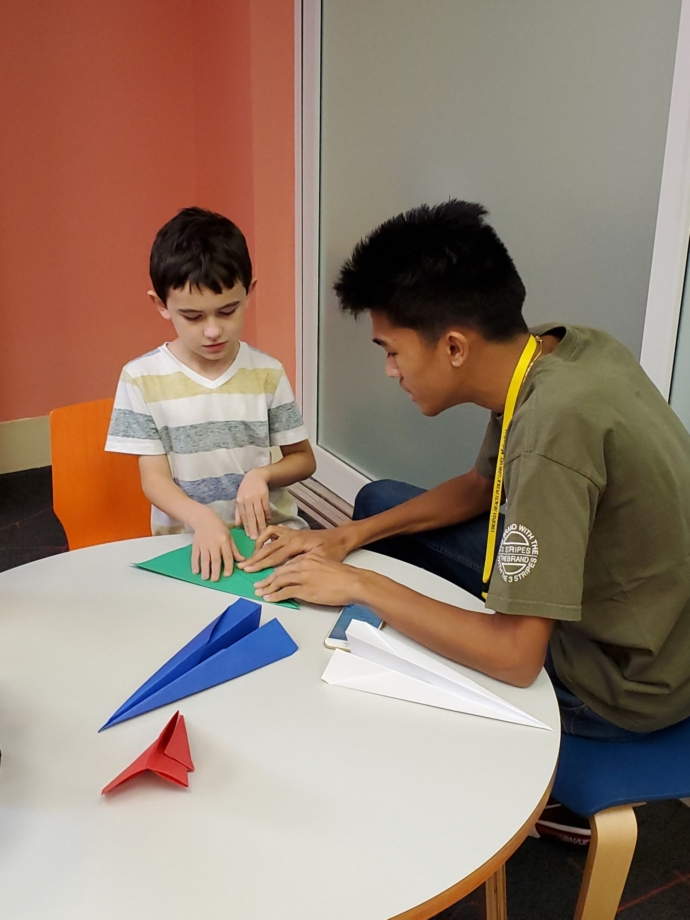 Floyd child and Alex teen Airplanes