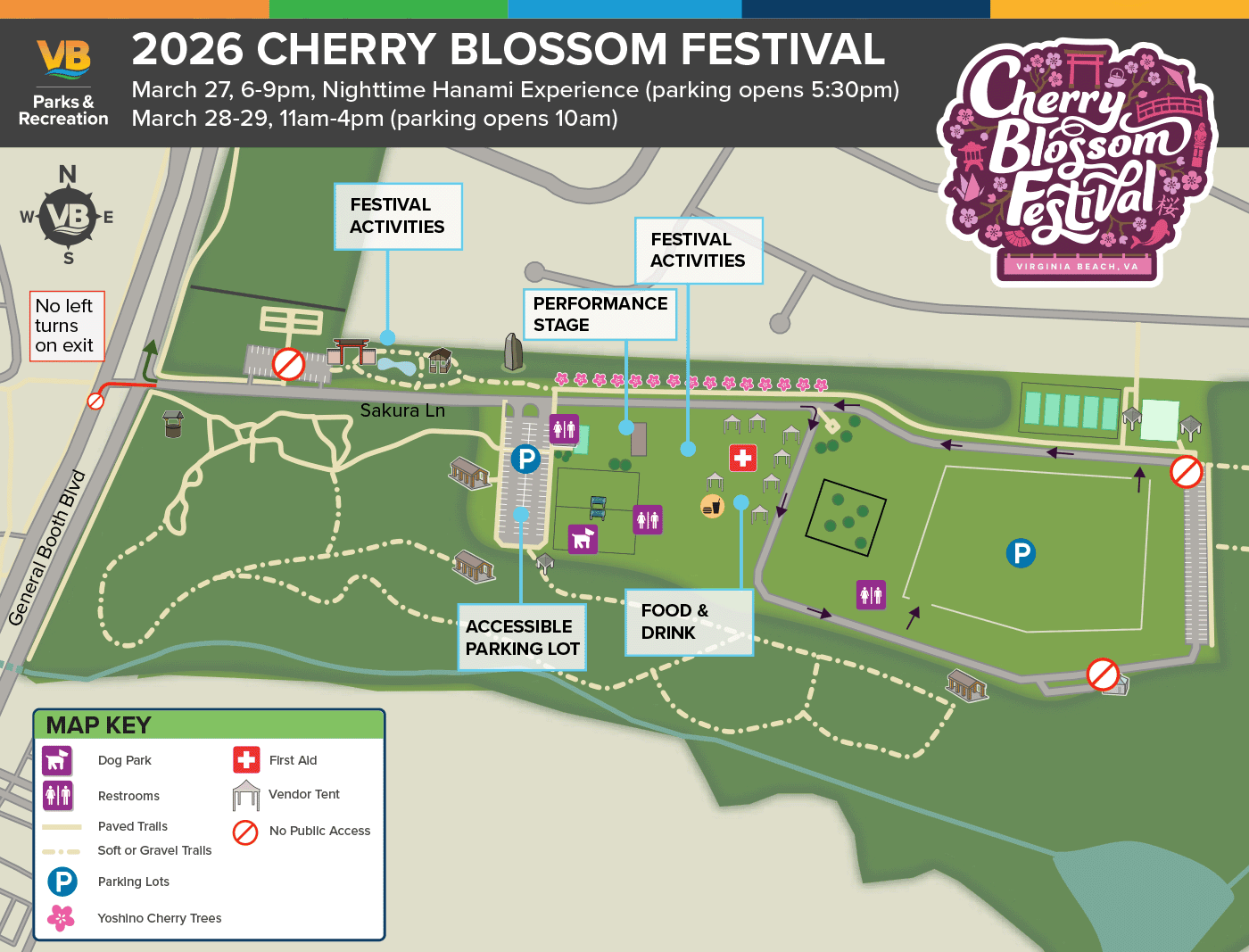Cherry Blossom Festival Map