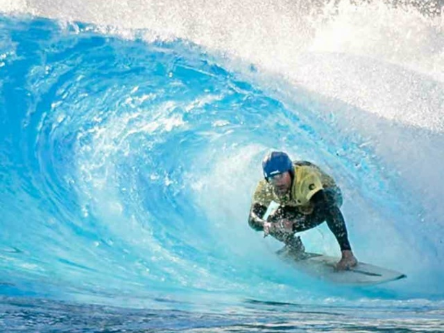 Surfer at the Atlantic Park