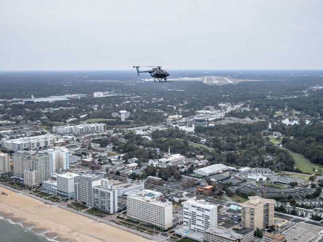 Virginia Beach Aerial View of the Oceanfront