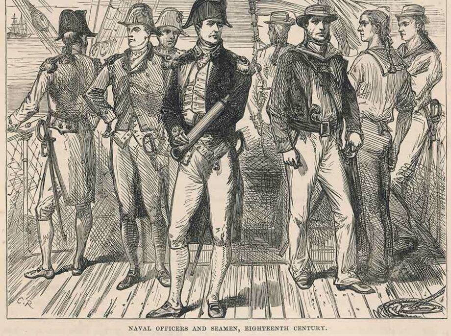 Naval officers and seamen