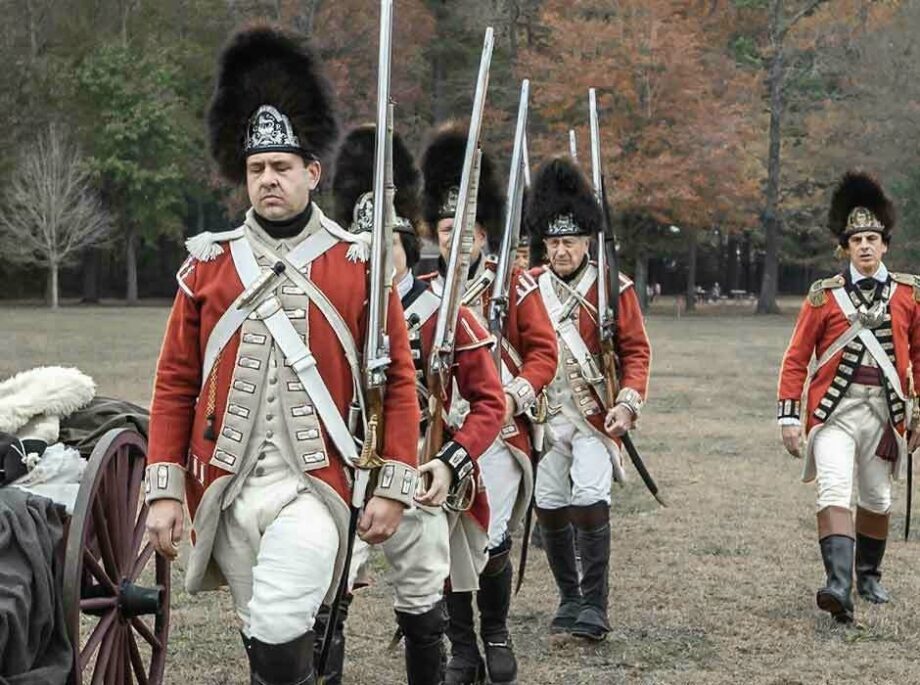 Men in old uniforms