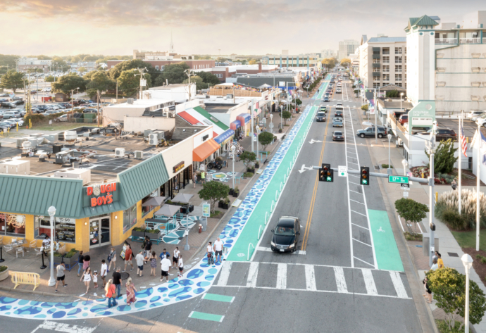Atlantic Ave Aerial Looking North