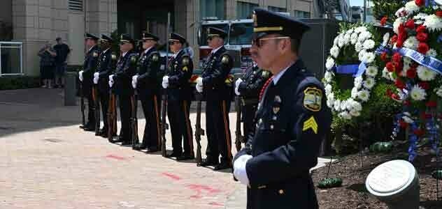 Police at Memorial Service