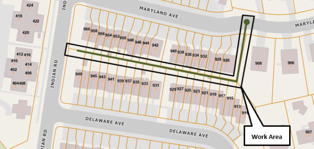 Indian Road Project Map