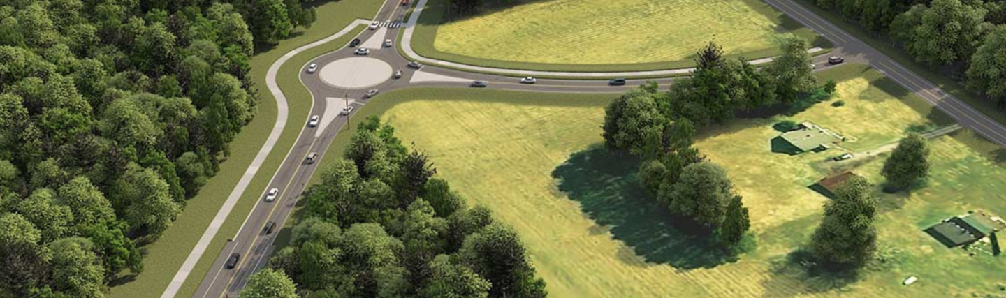 Nimmo 7b rendering of intersection with roundabout