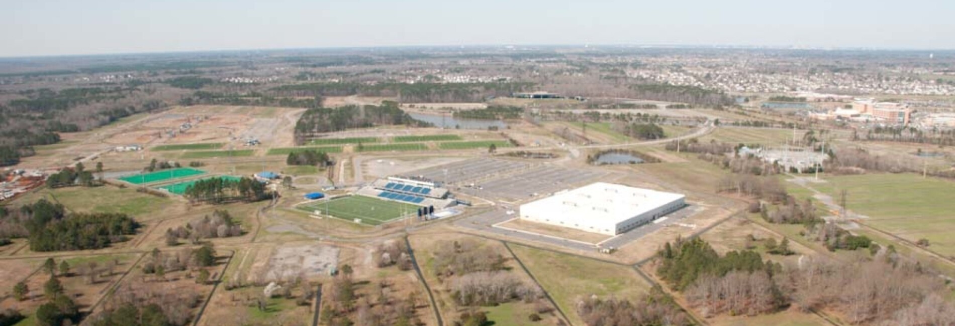 Princess Anne Athletic Complex area from air