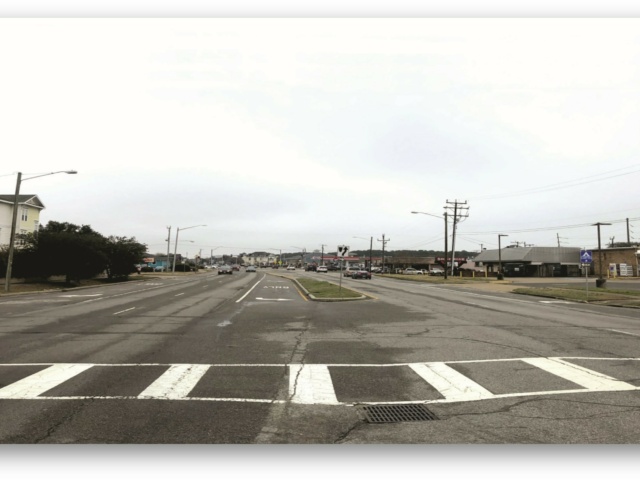 Shor Drive improvements street view before