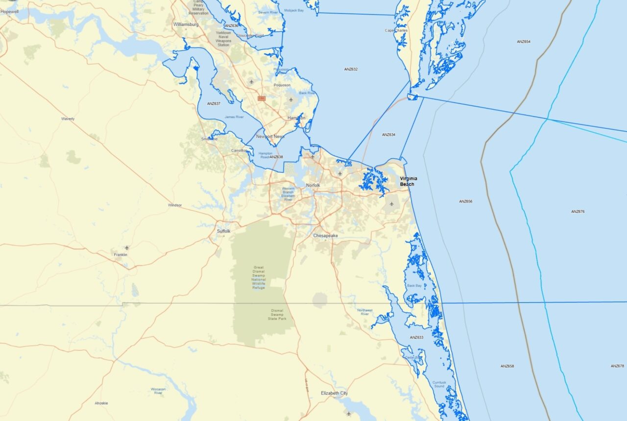 National Weather Service map