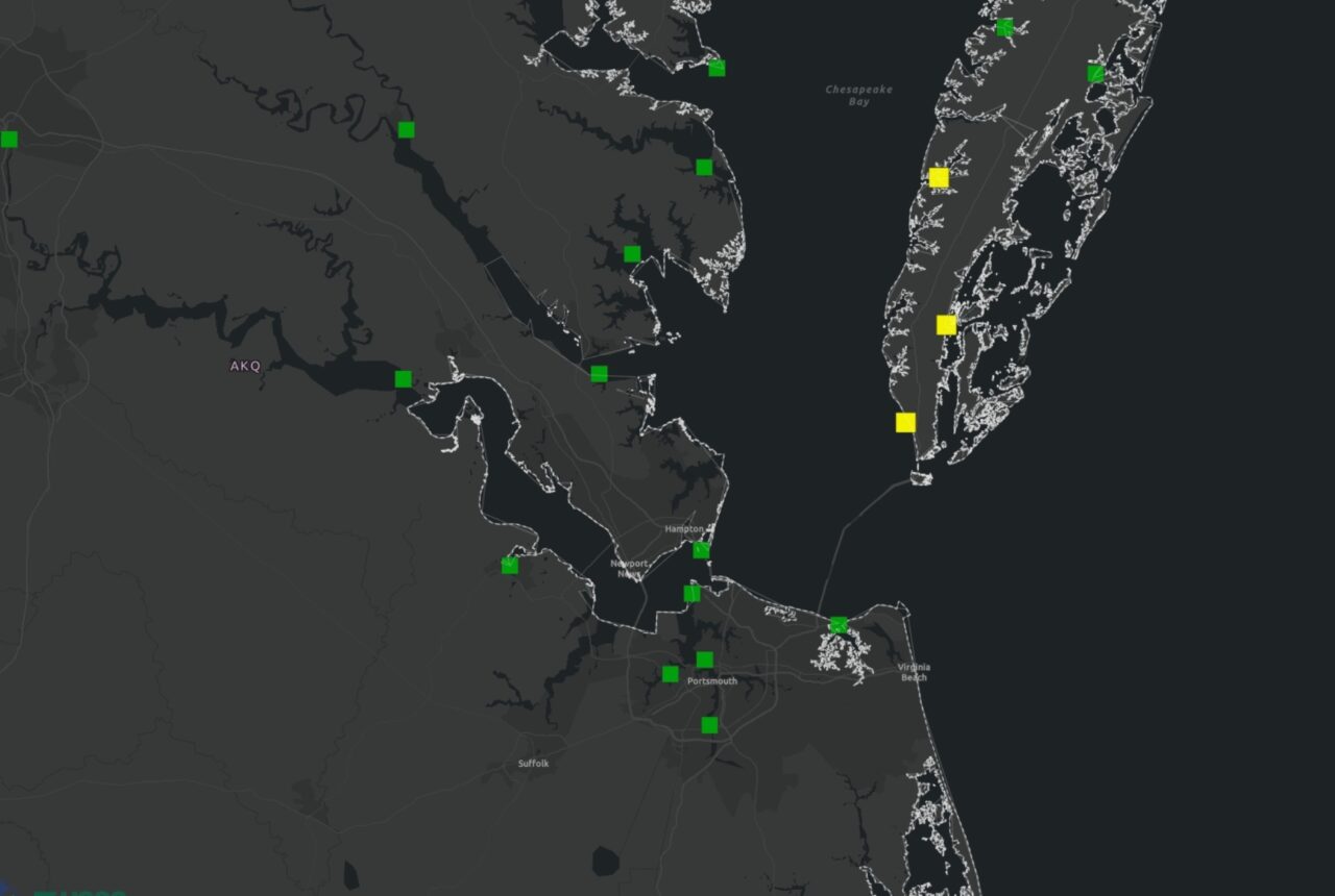 Tidal forecast system screenshot